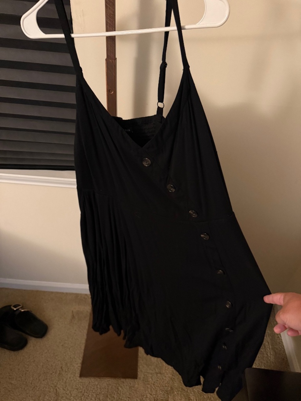 Torrid Black Button Detail Dress